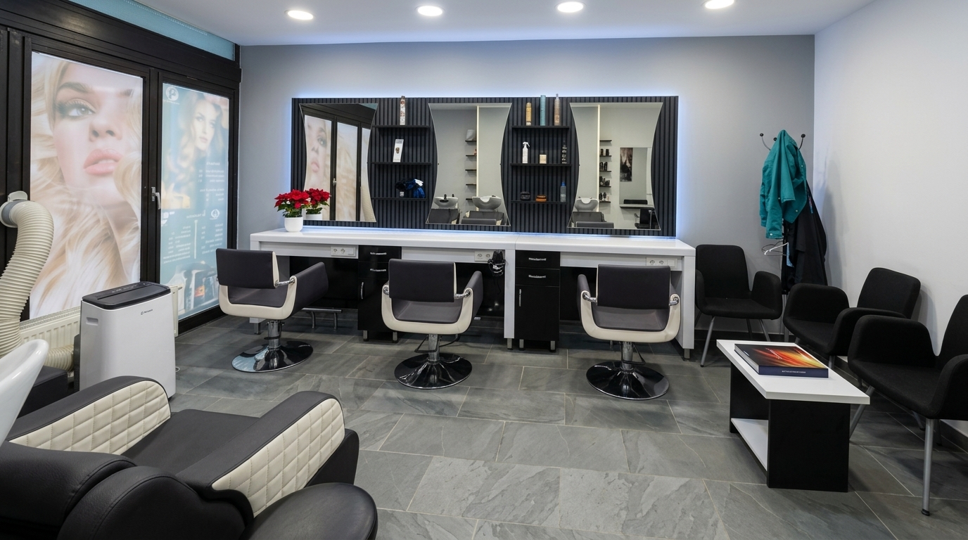 Blick in den Friseursalon DIAMOND